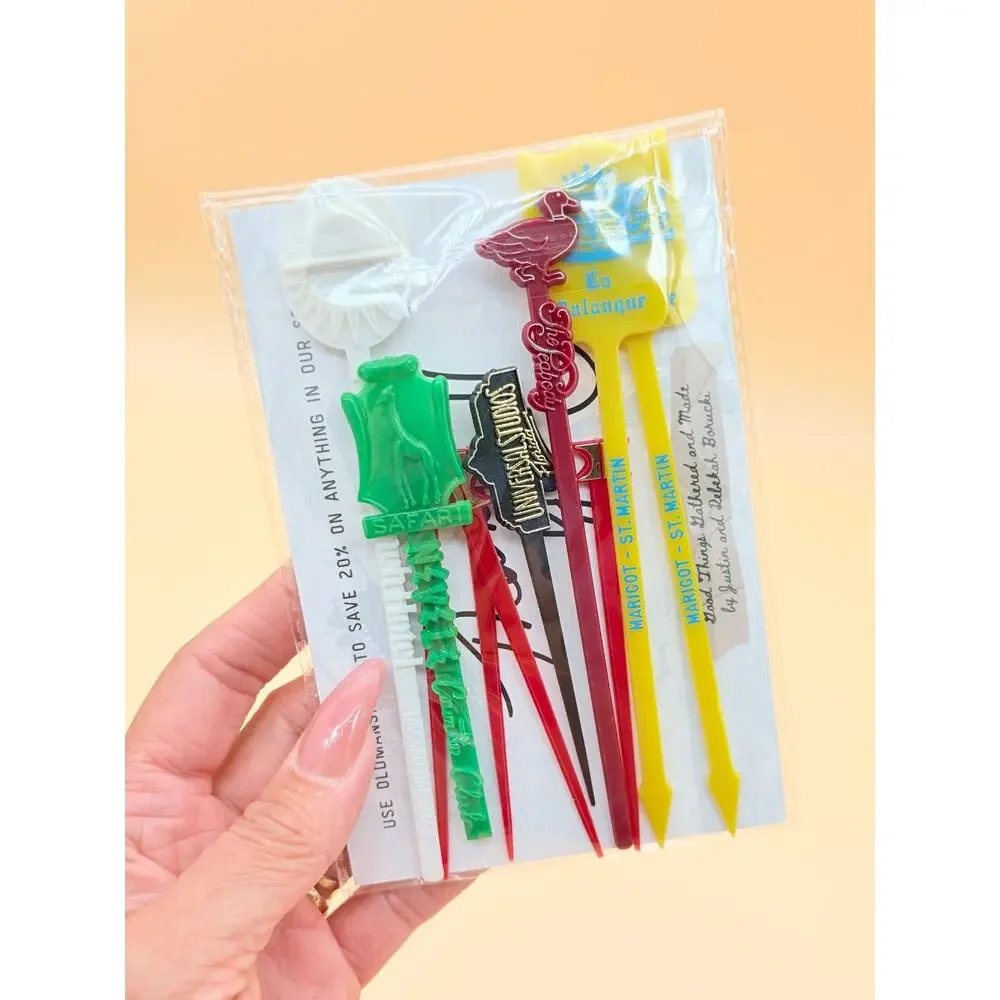 Vintage Hotel Swizzle Sticks Peabody Hilton Nevele Universal Nassau Resort Lot
